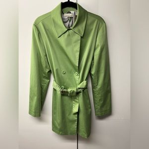 Amanda Smith Trench Coat in Light Green